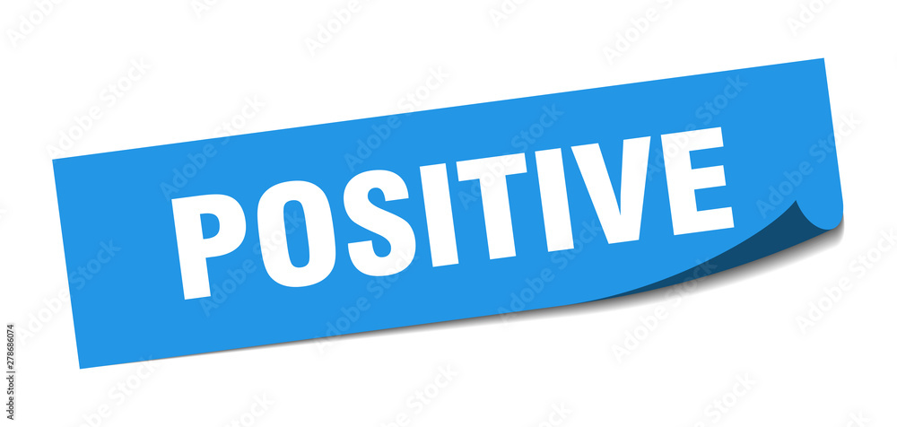 positive sticker. positive square isolated sign. positive positive sticker. positive square isolated sign. positive