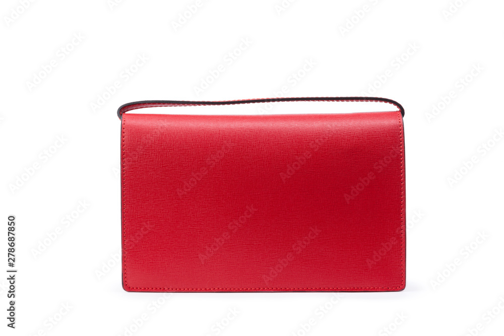 Small women's fashion bag isolated against white background Small women's fashion bag isolated against white background