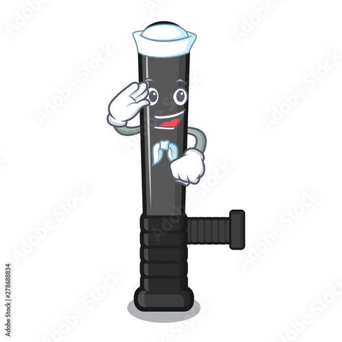 Sailor police baton isolated with the character