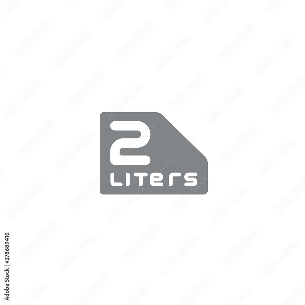 2 Liters l sign (l-mark) estimated volumes milliliters (ml) Vect 2 Liters l sign (l-mark) estimated volumes milliliters (ml) Vect