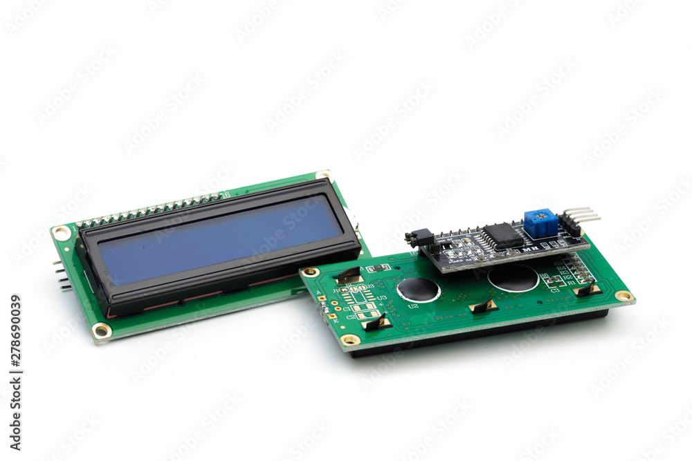 LCD indicator isolated on white background LCD indicator isolated on white background