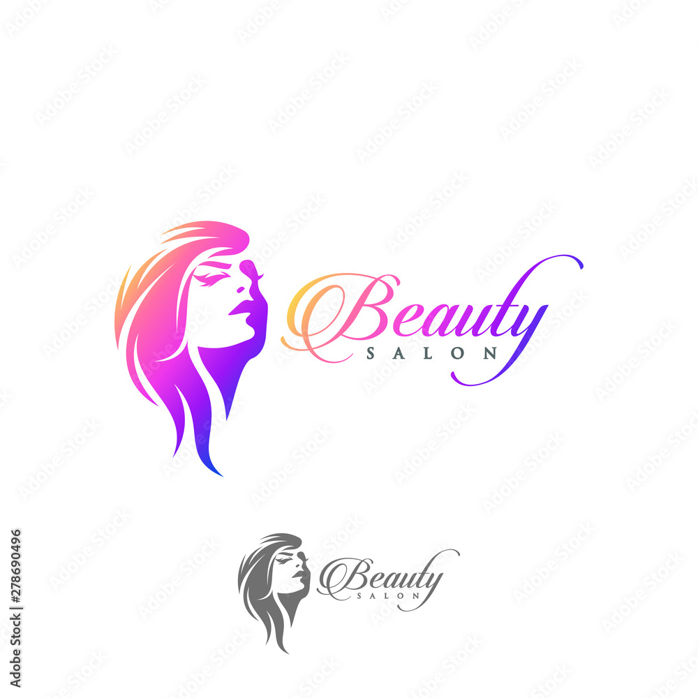 beauty logo design vector illustration