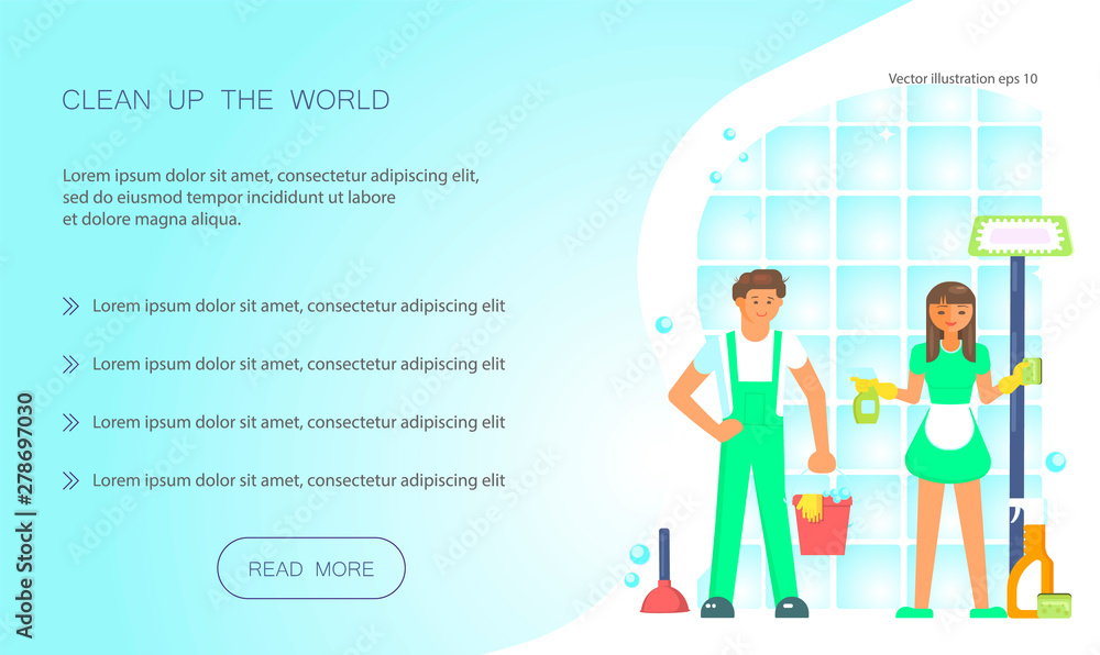 Keep your home clean web design