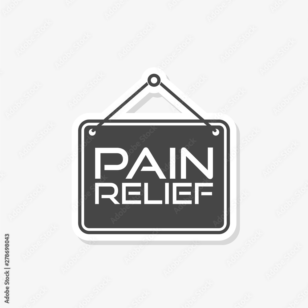 Pain relief or management by painkiller or other treatment chronic back pain sign Pain relief or management by painkiller or other treatment chronic back pain sign