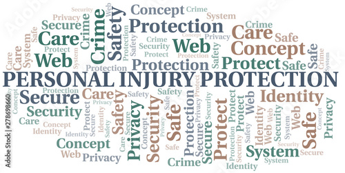 Personal Injury Protection word cloud. Wordcloud made with text only.