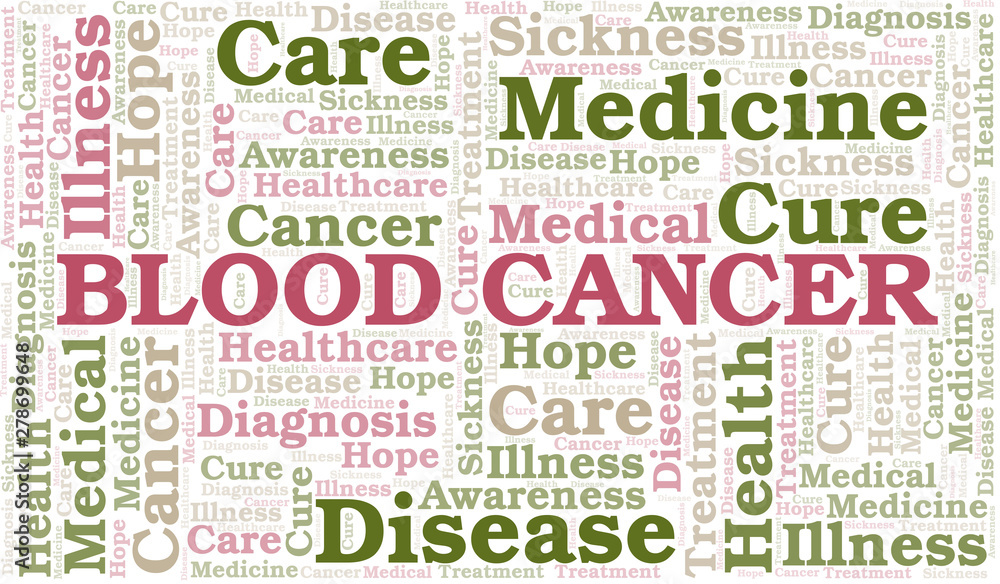 Blood Cancer word cloud. Vector made with text only. Blood Cancer word cloud. Vector made with text only.
