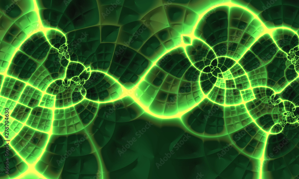 Obraz premium Beautiful abstract background for art projects, cards, business, posters. 3D illustration, computer-generated fractal