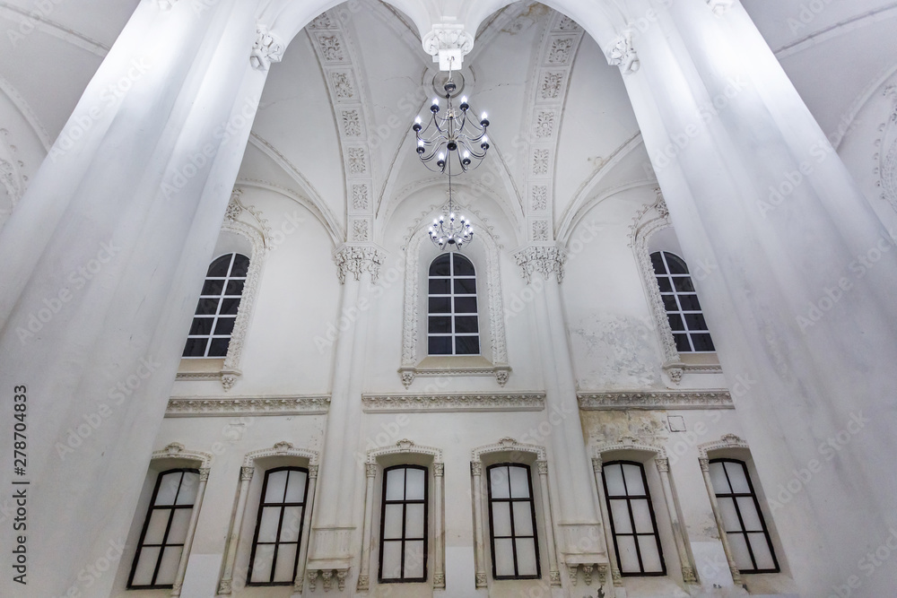 eclectic elements of the interior of a large choral Jewish synagogue eclectic elements of the interior of a large choral Jewish synagogue