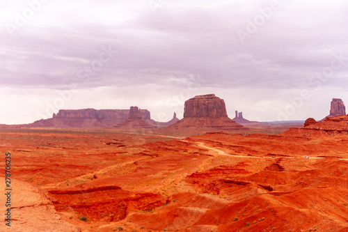 Monument Valley on a slightly overcast summer morning. © Goldilock Project