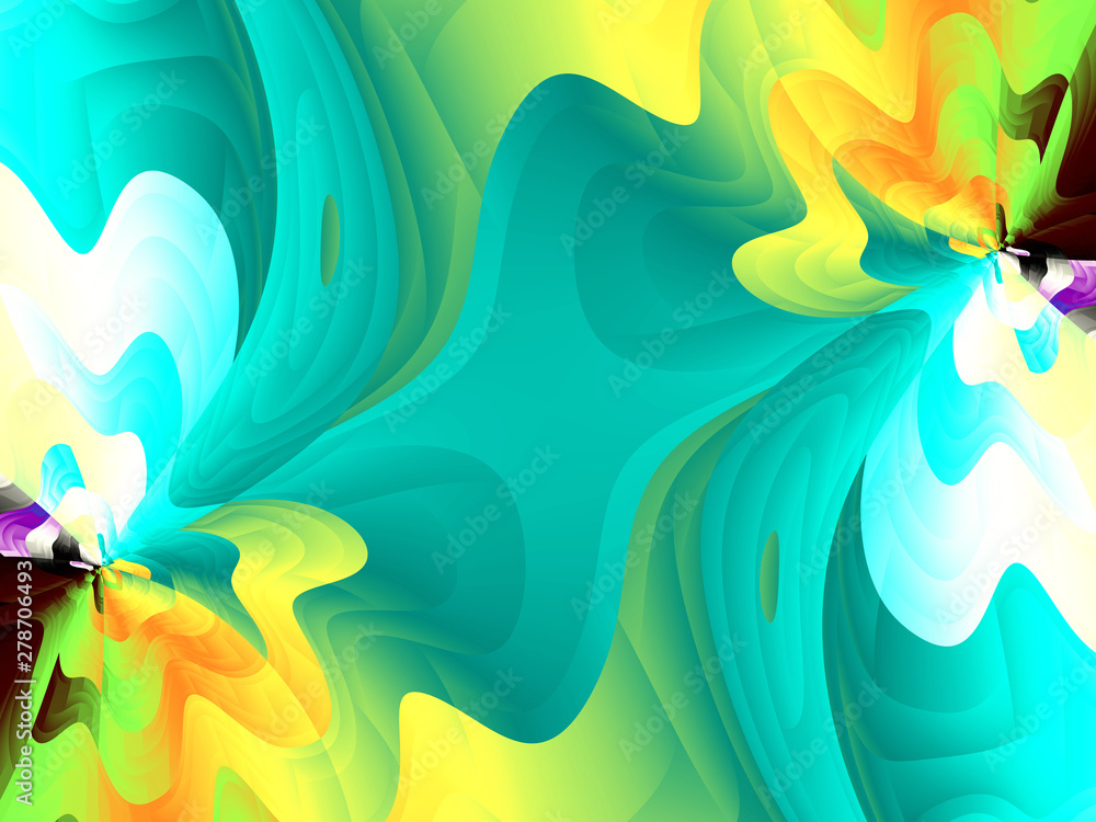 Obraz premium Beautiful abstract background for art projects, cards, business, posters. 3D illustration, computer-generated fractal