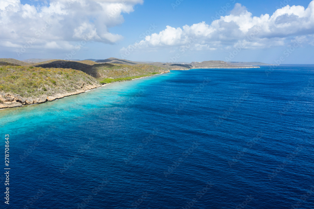 Aerial view over area Playa Hundu - Curaçao/Caribbean /Dutch Antilles Aerial view over area Playa Hundu - Curaçao/Caribbean /Dutch Antilles