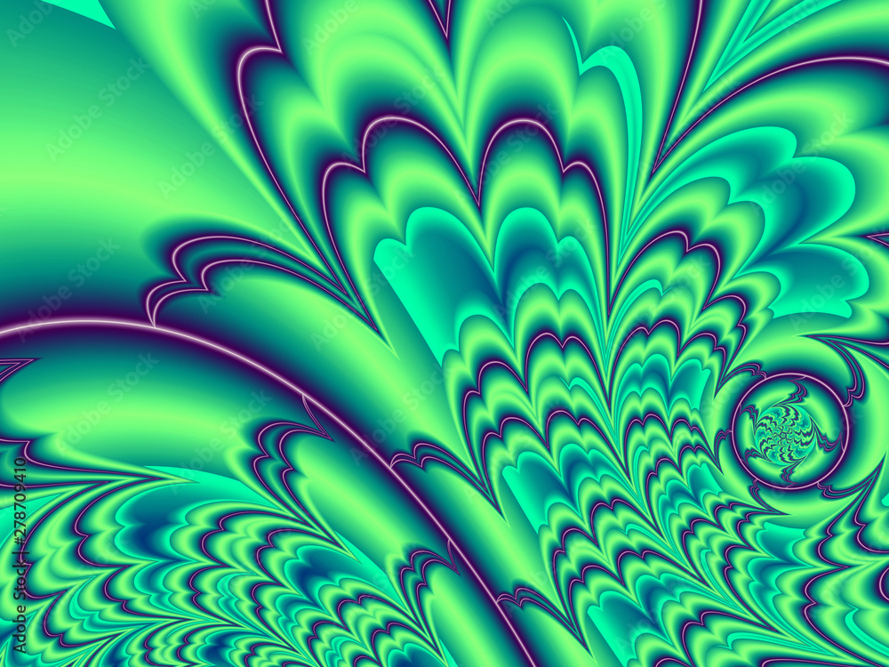 Beautiful abstract background for art projects, cards, business, posters. 3D illustration, computer-generated fractal