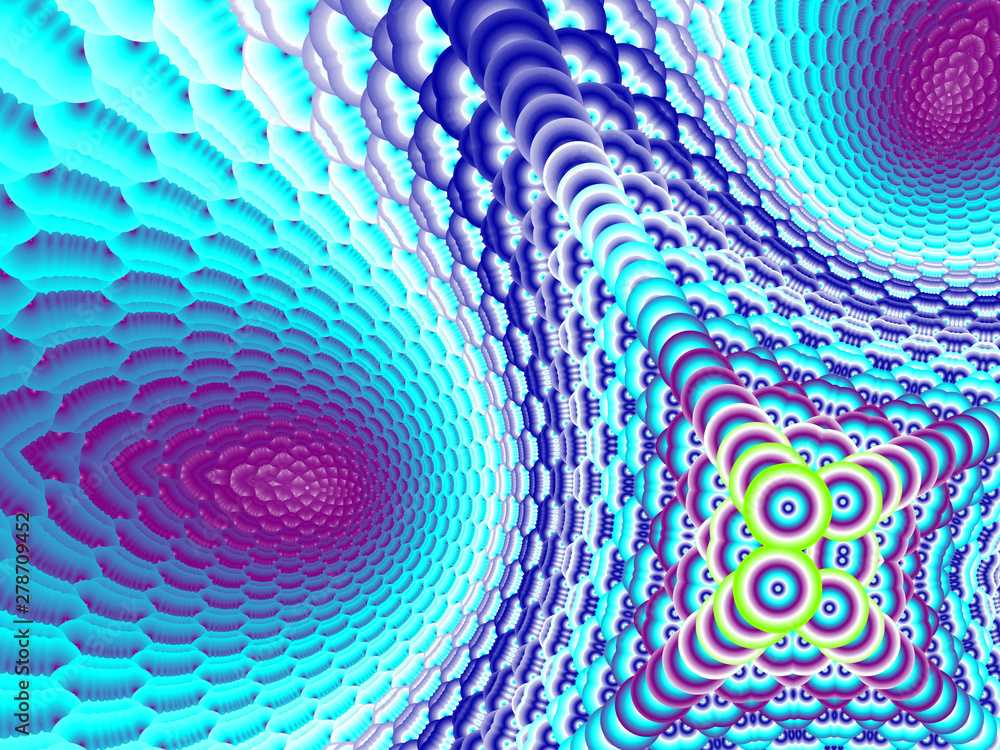 Fototapeta premium Beautiful abstract background for art projects, cards, business, posters. 3D illustration, computer-generated fractal