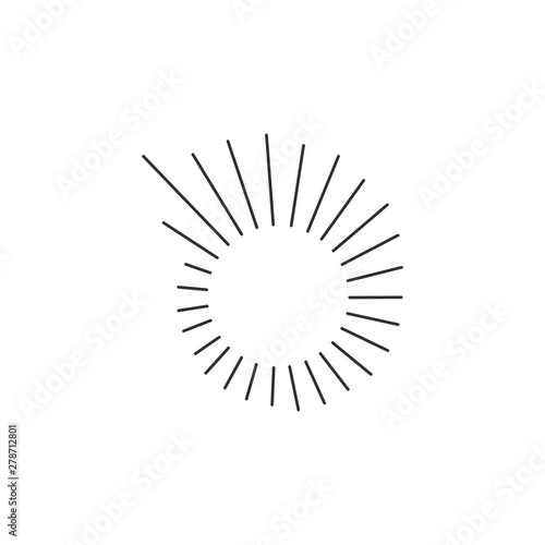 Radial Lines or sun rays in...