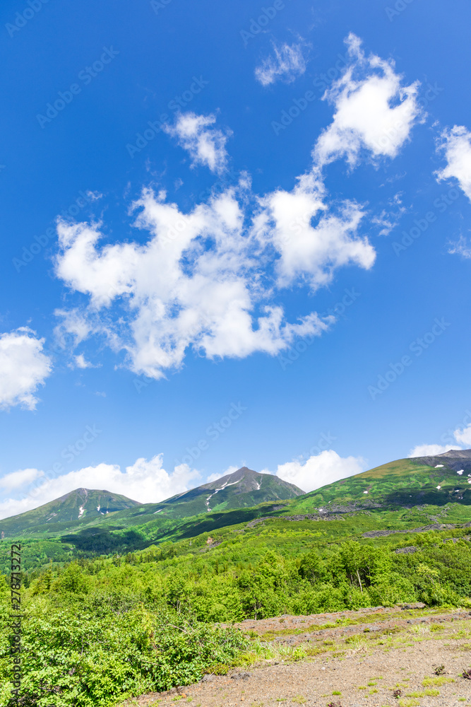 Fototapeta premium 北海道 望岳台より十勝連峰を望む