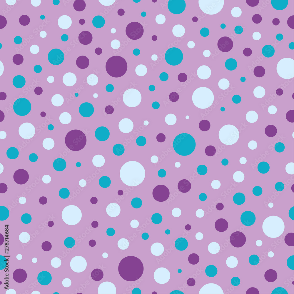 Seamless pattern with purple and blue circles Seamless pattern with purple and blue circles