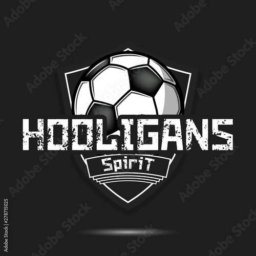 Soccer logo. Football hooligans spirit 