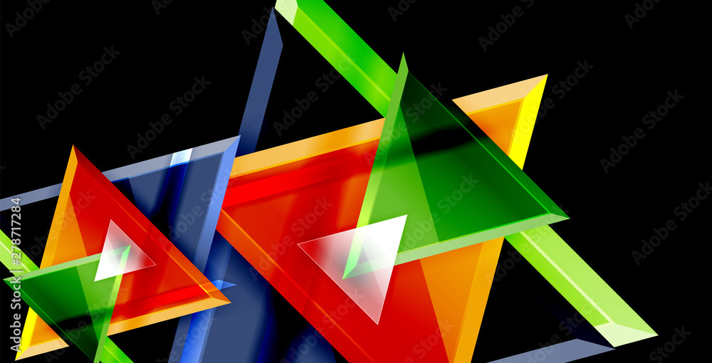 Dynamic triangle composition abstract background Dynamic triangle composition abstract background