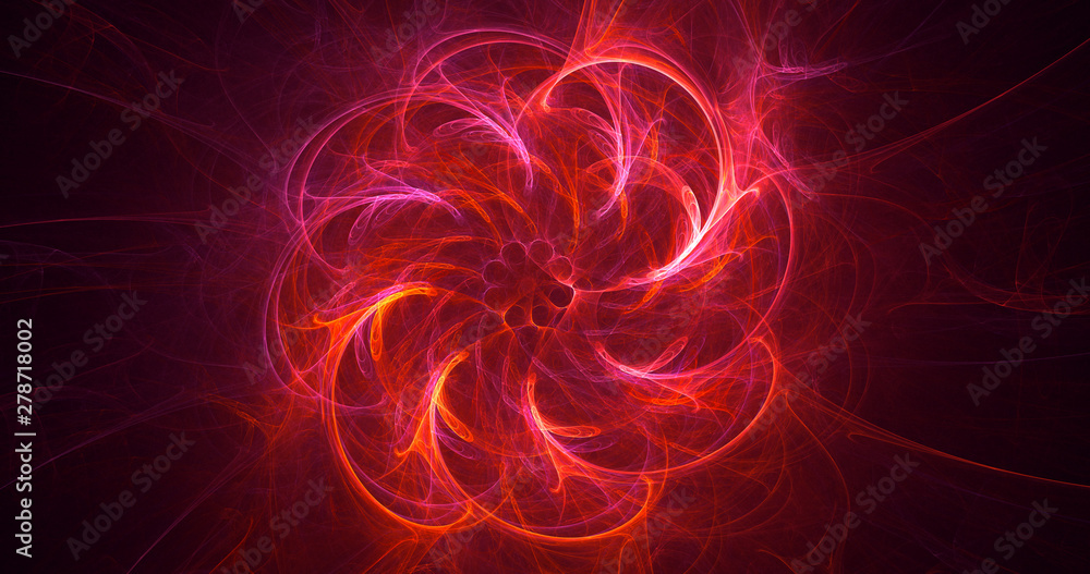 3D rendering abstract fractal light background 3D rendering abstract fractal light background