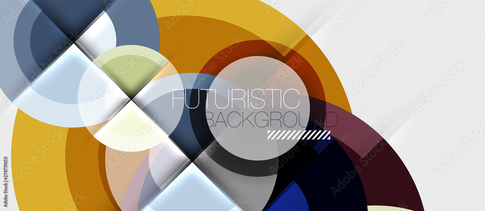 Geometric design abstract background - circles Geometric design abstract background - circles