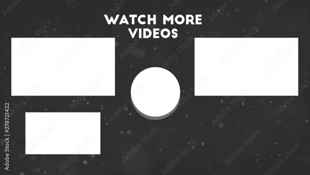 YouTube End Screen Video Template Outro Card V10 V deo De Stock 
