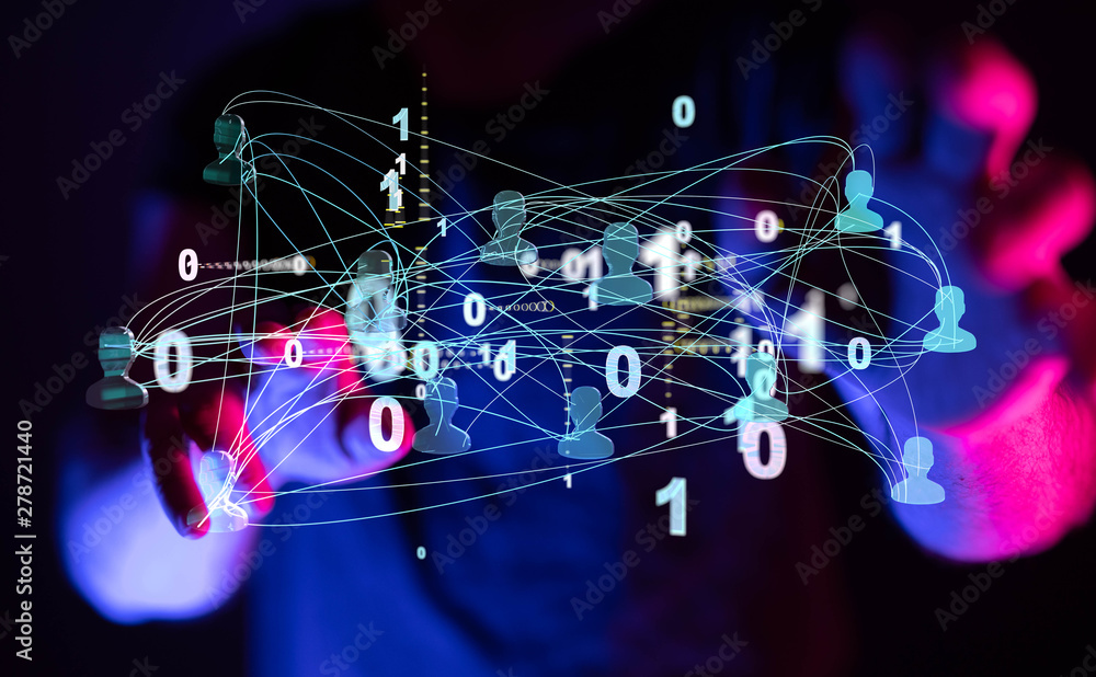 Social Media Circles modern Network Social Media Circles modern Network
