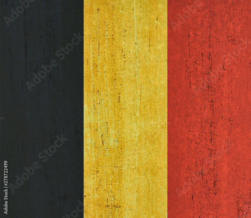 Belgium flag background in vintage style © Ingo Menhard