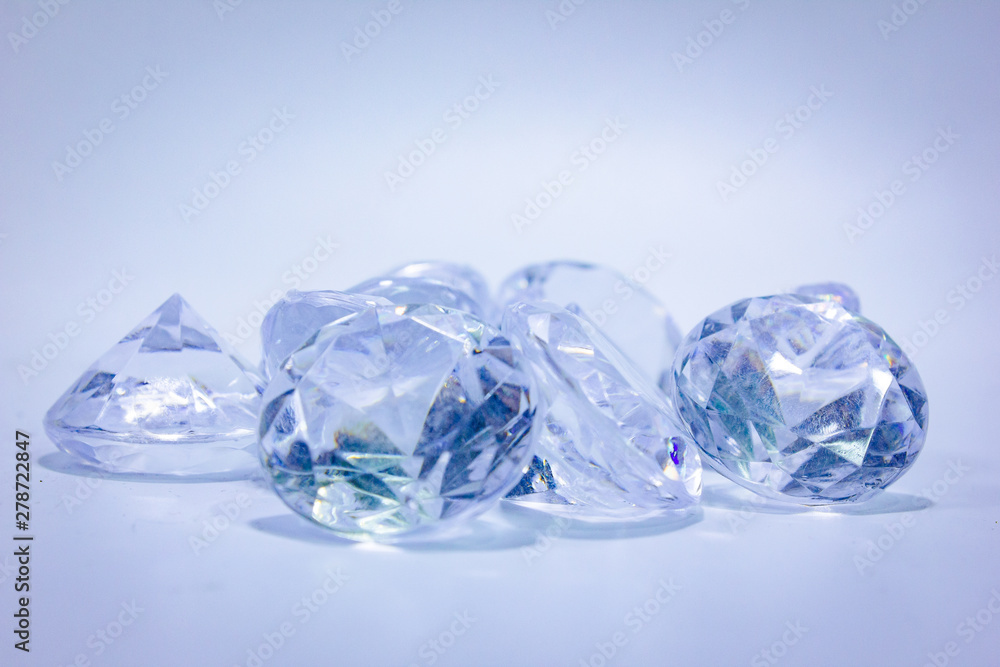 group of diamond in white background. group of diamond in white background.