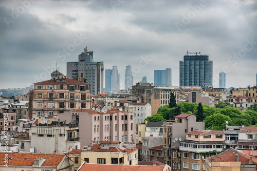 Istanbul skyline with modern buildings, Turkey