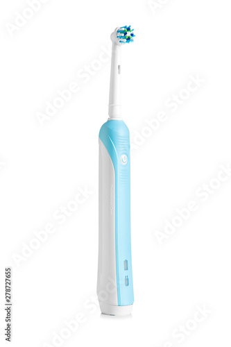 Electric toothbrush isolated on a white background