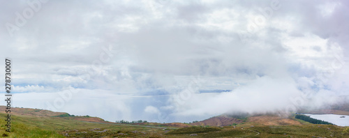 Panoramic image of beautiful scenery from the Storr trail , Isle of Skye , Scotland © PK4289
