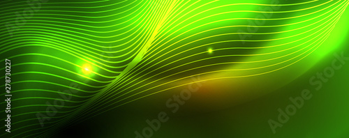 Shiny neon lines techno magic futuristic background  magic energy space light concept  abstract background wallpaper design