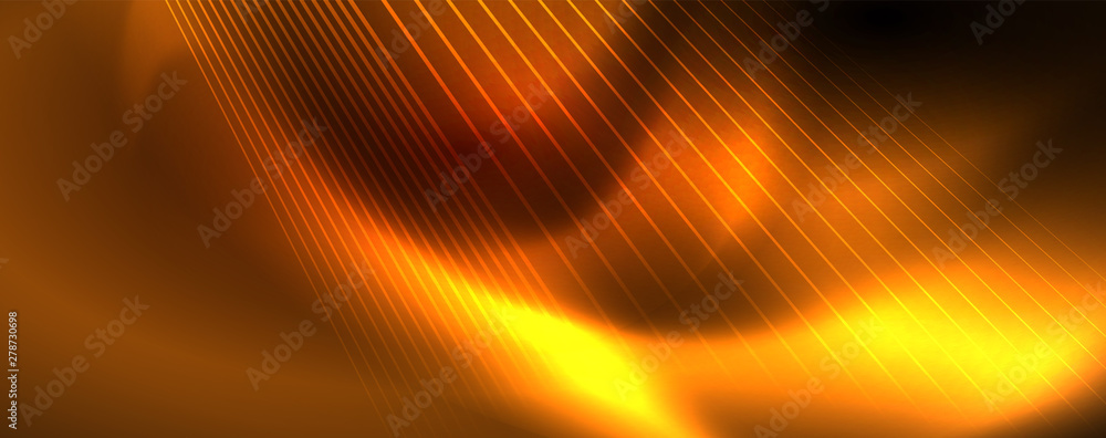 Shiny color neon light with lines, abstract wallpaper, shiny motion, magic space light. Techno abstract background Shiny color neon light with lines, abstract wallpaper, shiny motion, magic space light. Techno abstract background