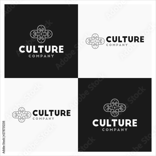Culture or Abstract or Monogram Logo Design Vector