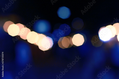 Bokeh lights background. Abstract multicolored light.Christmas concept. © cocorattanakorn