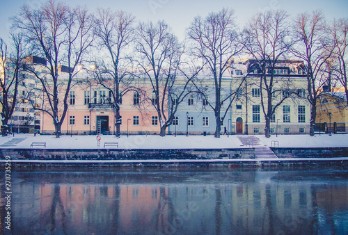 Canvas Print Turku In Wintertime