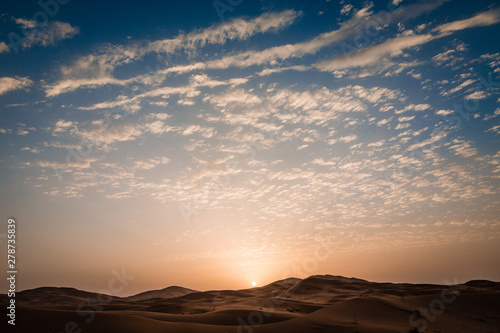 Amanecer en el Desierto de Merzouga Sahara Marruecos