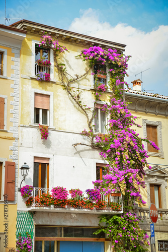 italy architecture, gardola tignale, Lake Garda photo