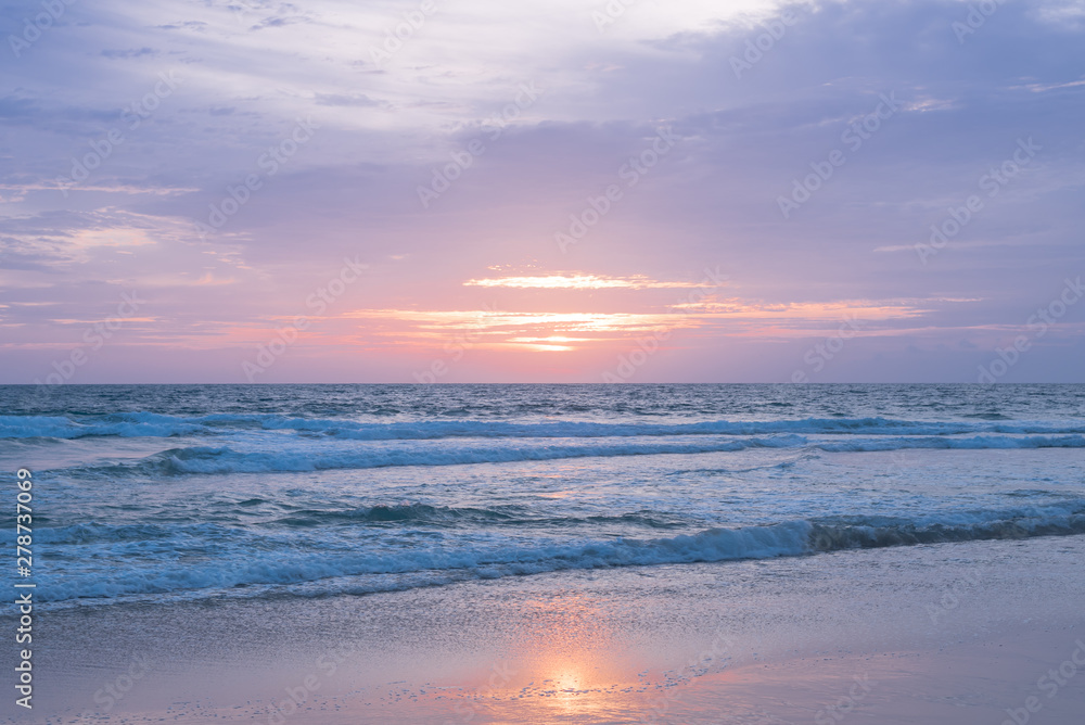 Sunset twilight sea