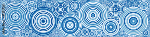 Abstract Generative Art color distributed  circles dots background illustration