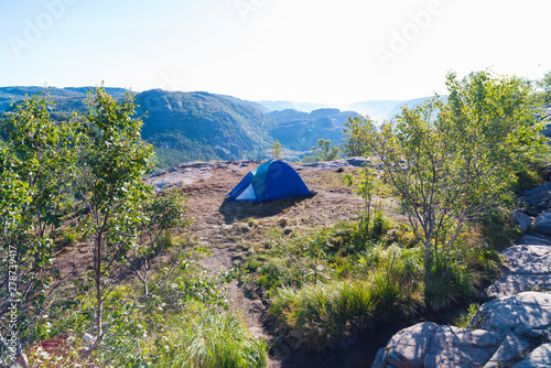 camping on pulpit rock