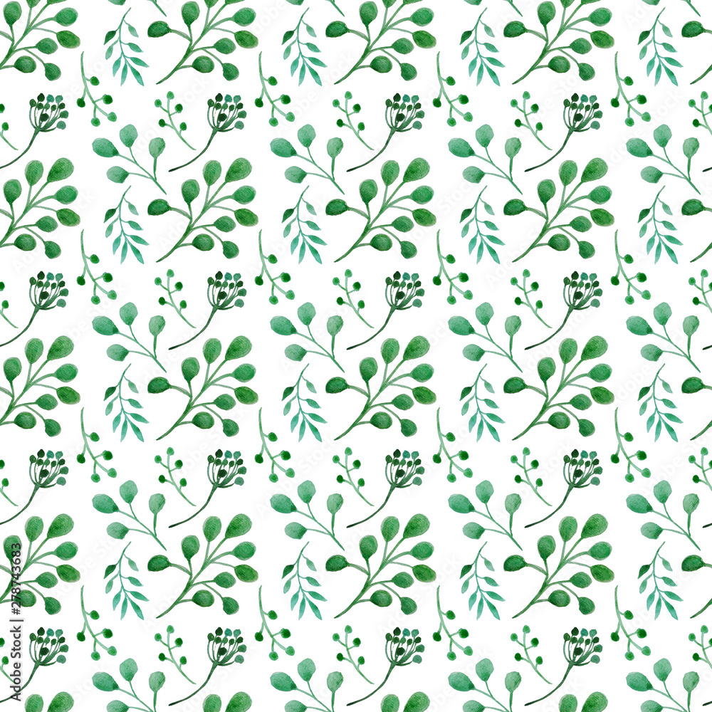 Green Garden seamless pattern Green Garden seamless pattern