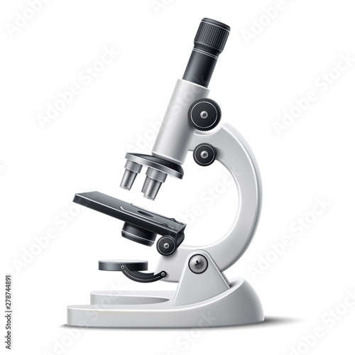 Vector 3d microscope science lab magnify tool photo