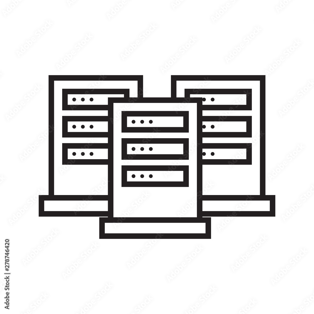 computer server icon design template vector computer server icon design template vector
