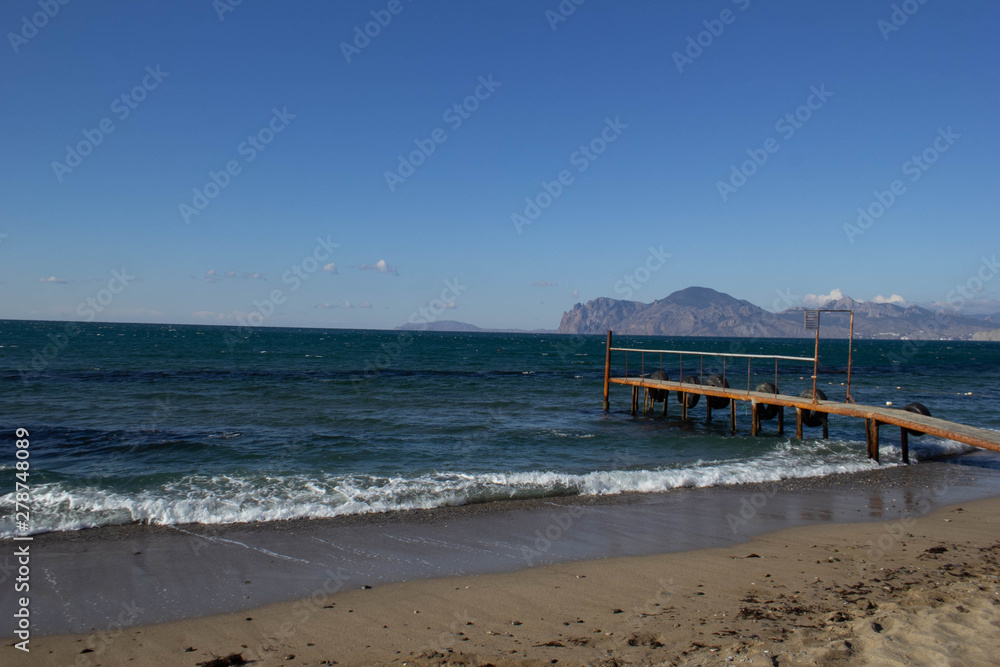 Stunning seashore in Crimea