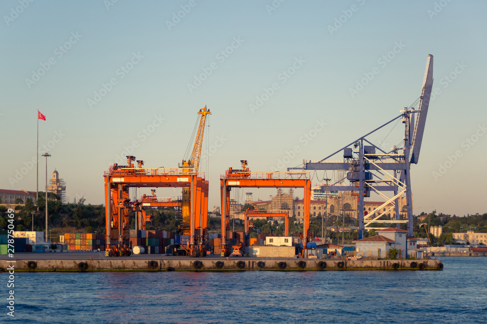 Port of Haydarpasa and Cranes