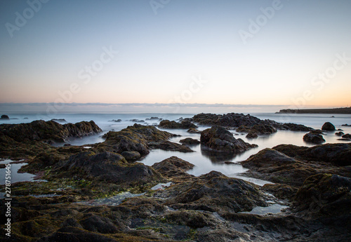 beautiful view from the beach over the sea