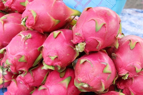 Fresh dragon fruit organic in the market