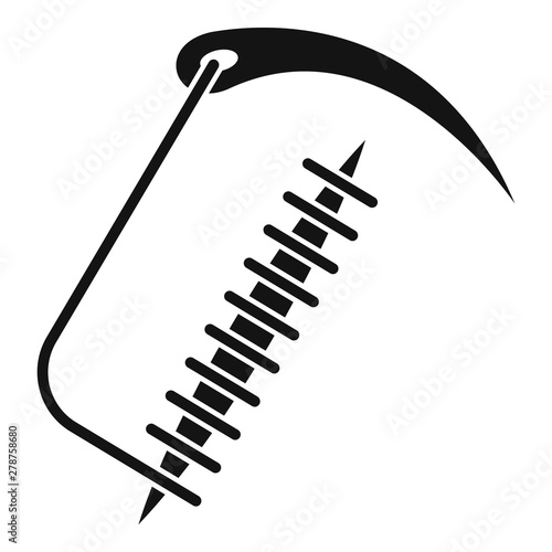 Closed suture icon. Simple illustration of closed suture vector icon for web design isolated on white background