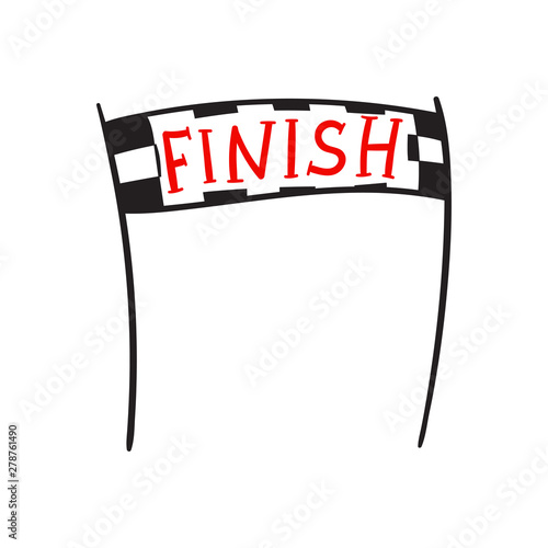 start and finish banner